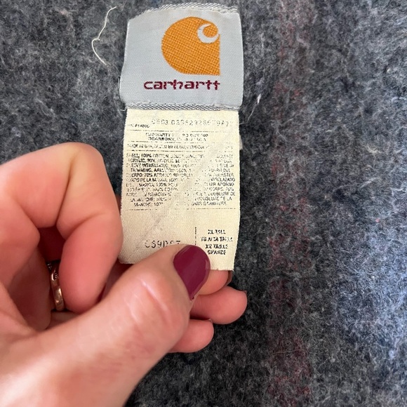 Vintage 1990s Carhartt Blanket Lined Denim Jacket - Picture 13 of 13